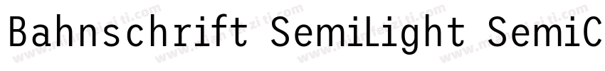 Bahnschrift SemiLight SemiCondensed字体转换